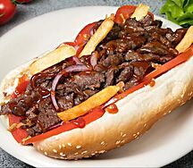 Хот-дог с мясом по-техасски