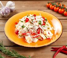 Паста Курица и сладкий перец
