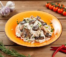 Паста Курица и грибы