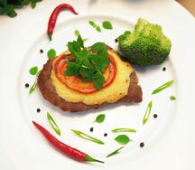 Свинина под сыром
