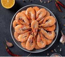 Северные креветки, вареные с прованскими травами