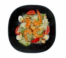 Салат Цезарь с креветками