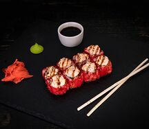 Запеченный сырный ролл с крабом
