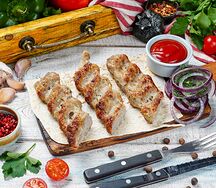 Люля кебаб из краба и креветки