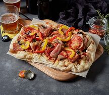 Пицца мясное ассорти