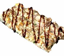 Суши-пицца с курицей и беконом