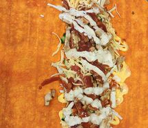 Шаурма с курицей сырная