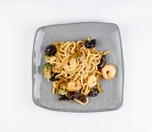 WOK-лапша с креветками