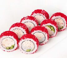 Ролл Калифорния с тигровой креветкой