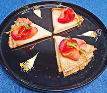 Блинчики с семгой