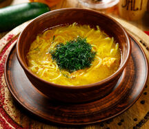 Куриный суп с домашней лапшой