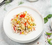 Салат со снежным крабом