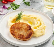 Котлета Дары моря с картофельным пюре
