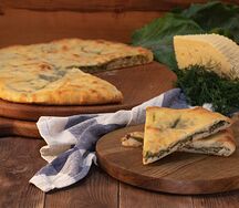 Осетинский пирог со свекольными листьями