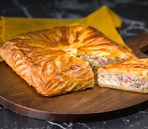 Пирог с ветчиной и сыром