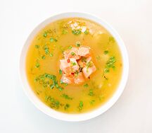 Уха с форелью