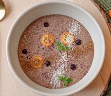 Льняной пудинг на кокосовом молоке