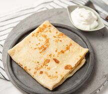 Блин со сметаной