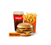 Двойной Чизбургер Большой Комбо