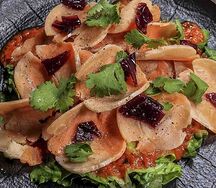 Строганина из форели