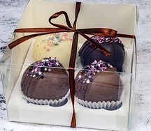 Шоколадные бомбочки. Набор из четырех штук