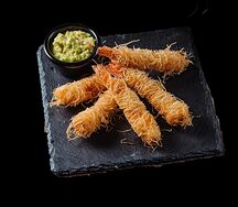 Тигровые креветки катаифи