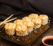 Запеченный ролл с курицей