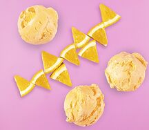 Мороженое ОренджКрим с апельсиновым джемом и кусочками апельсина