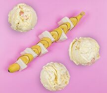 Мороженое БананаКрим с кусочками банана и пастилой