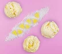 Мороженое ПинэплКрим со вкусом ананаса в шампанском