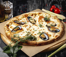 Пицца с морепродуктами