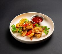 Тигровые креветки на гриле