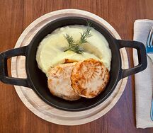 Котлеты куриные с пюре