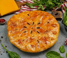 Осетинский пирог с сыром и зеленью