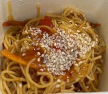 Рамен с тигровой креветкой