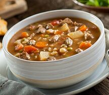 Бурчак шурпа (фасолевый суп по-дагестански)