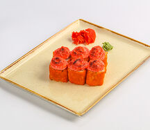 Запеченный ролл с гребешком