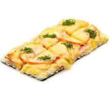 Пицца суши с беконом