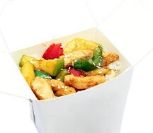 Свинина с рисом и овощами
