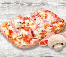 Пицца Римская с грибами и ветчиной