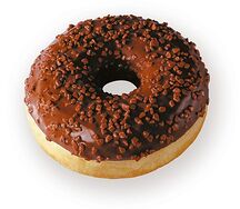 Пончик шоколадный