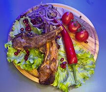 Шашлык из бараньей корейки