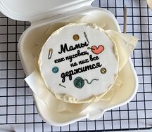 Бенто торт мамы как пуговки, на них все держится