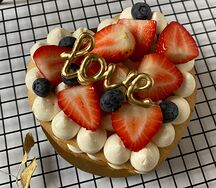 Бенто-торт Медовое сердце