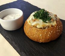 Жюльен с грибами и курицей