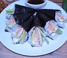 Темаки с креветка