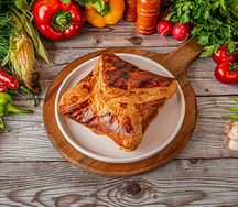 Хачапури из слоёного теста