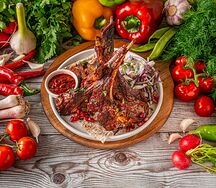 Шашлык из бараньей корейки