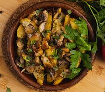 Картофель с грибами