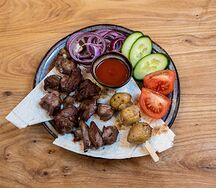 Из бараньей печени с курдюком